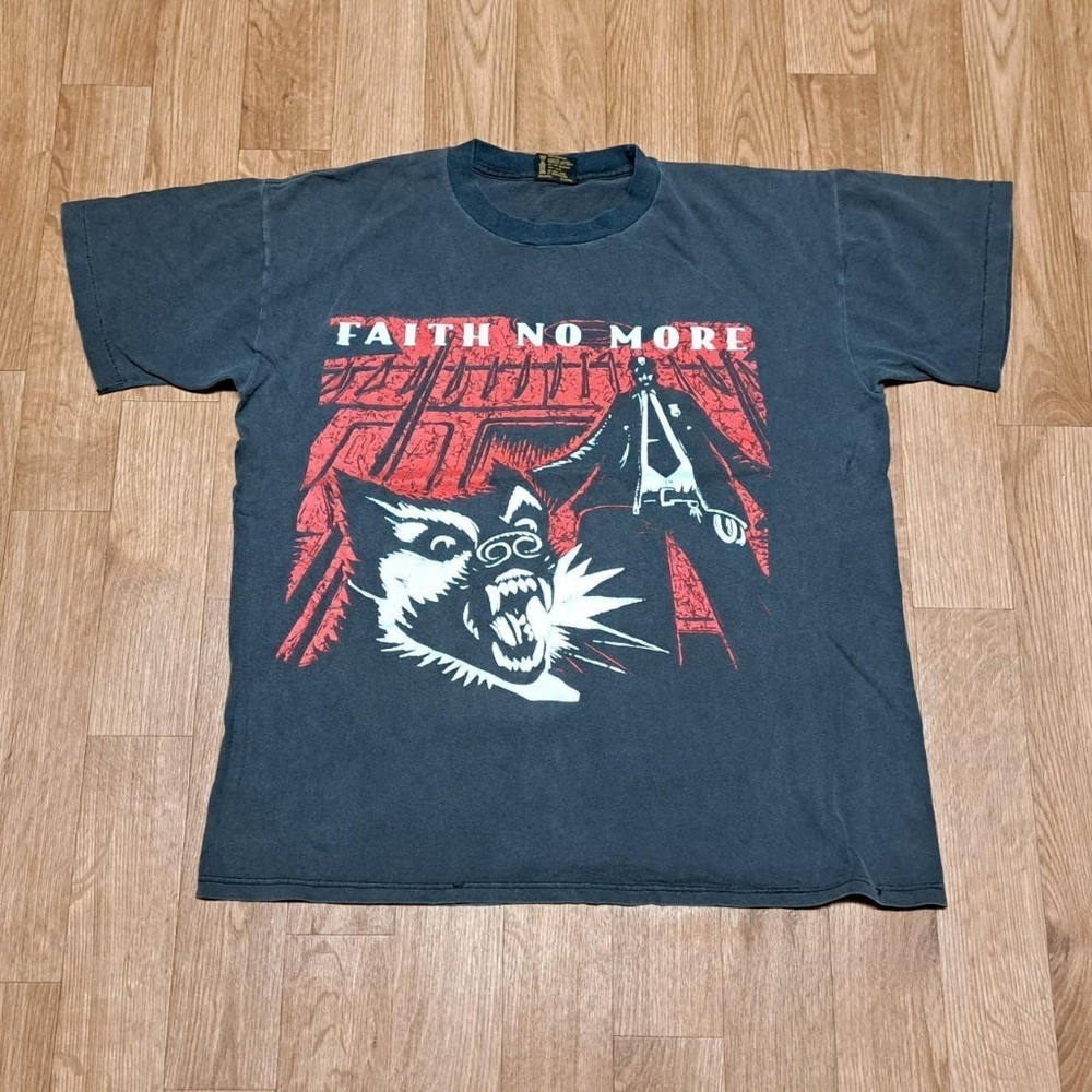 Vintage 1995 Faith No More Shirt Size Large Brockum Made in USA